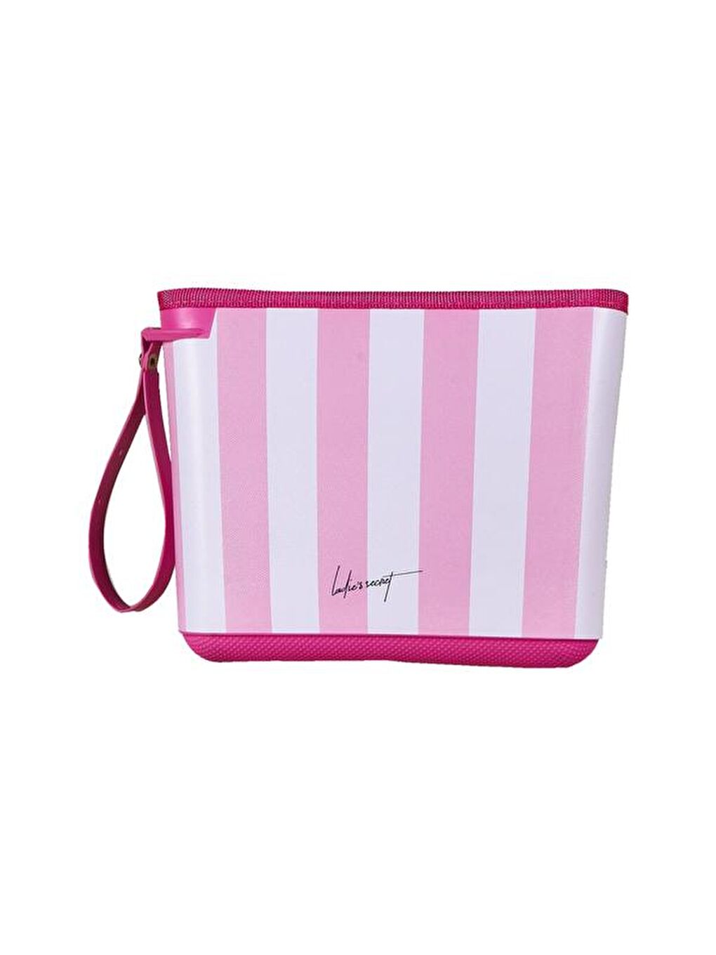 Kozmetik ve Makyaj Çantası - Pembe / Beyaz - 21 cm