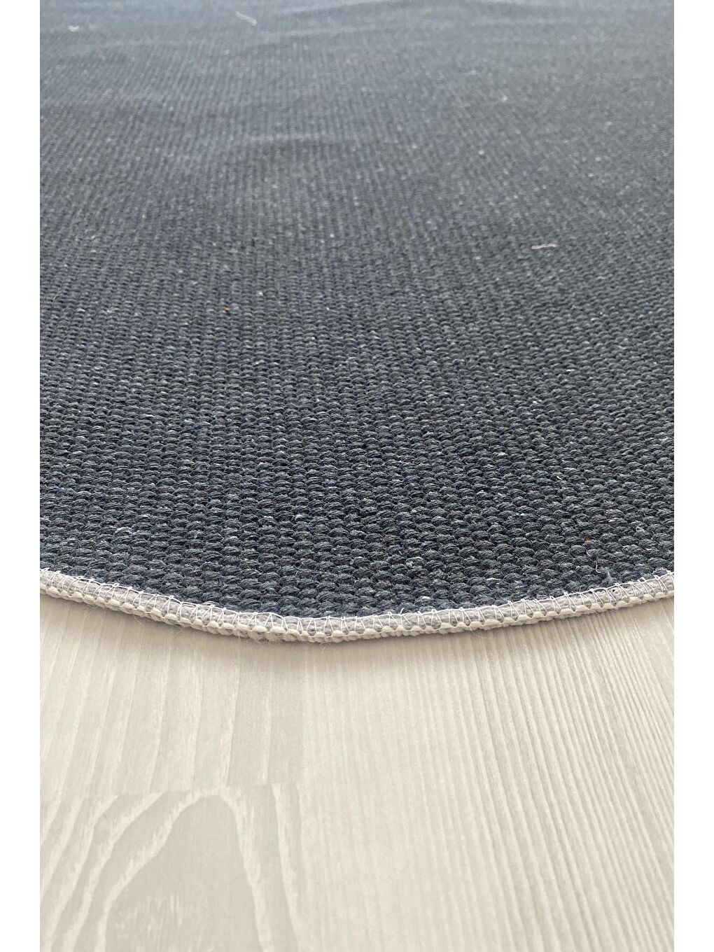 Karışık Pamuk Taban, Yıkanabilir, Kaydırmaz Taban, Modern Halı  180 x 180 cm-4