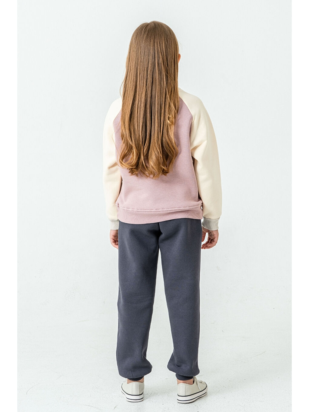 Pembe Kız Çocuk Calm Mood Baskılı Alt Üst Eşofman Takımı Ak4209-4