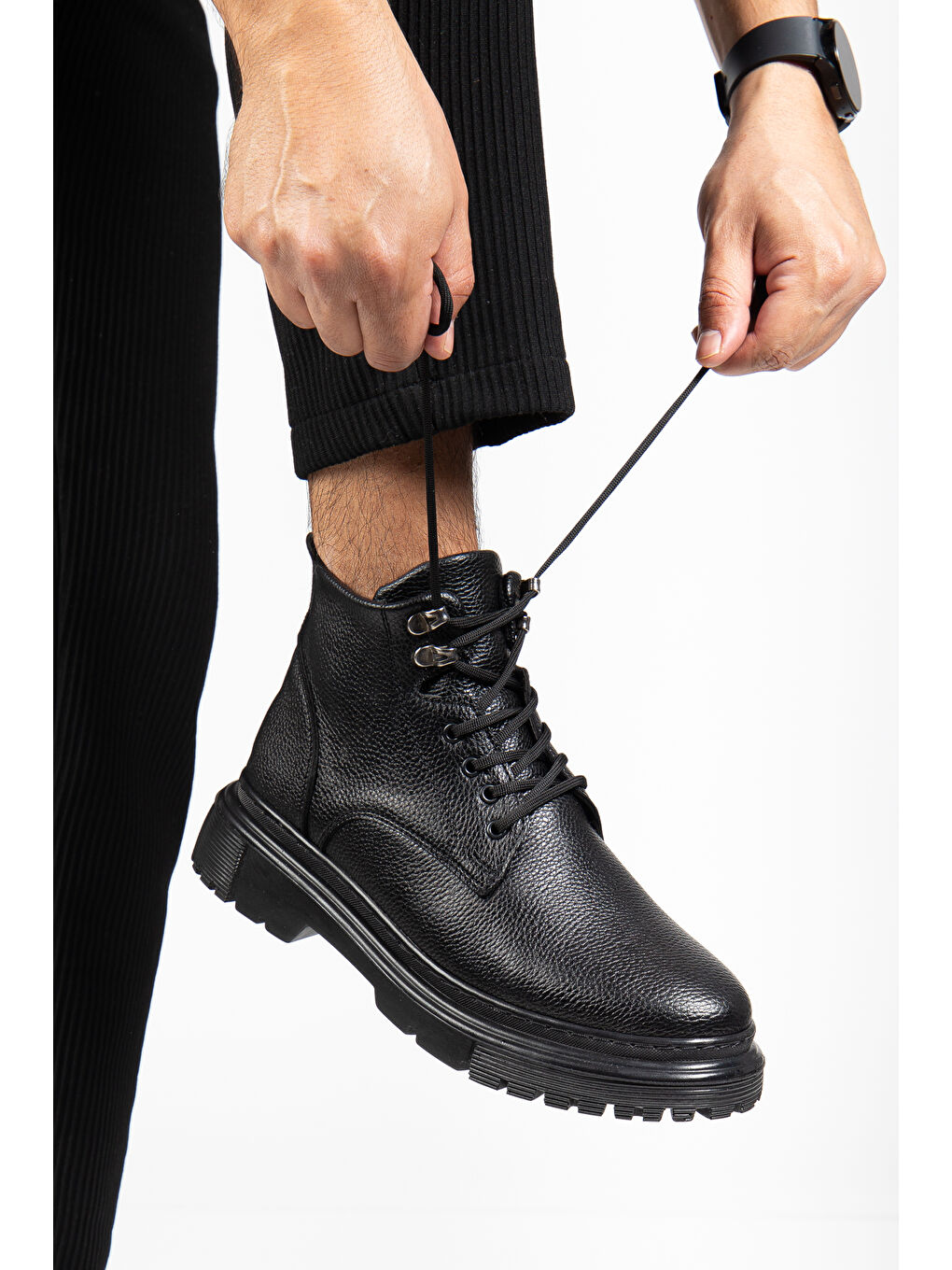 Siyah Tores Soğuk Geçirmez Erkek Bot-2