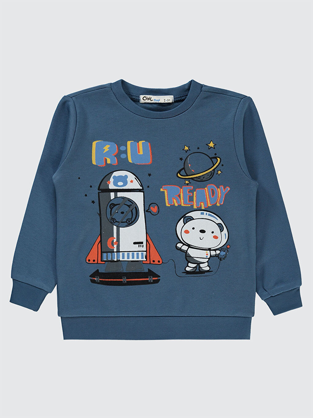 Civil Boys Erkek Çocuk Sweatshirt 2-5 Yaş İndigo