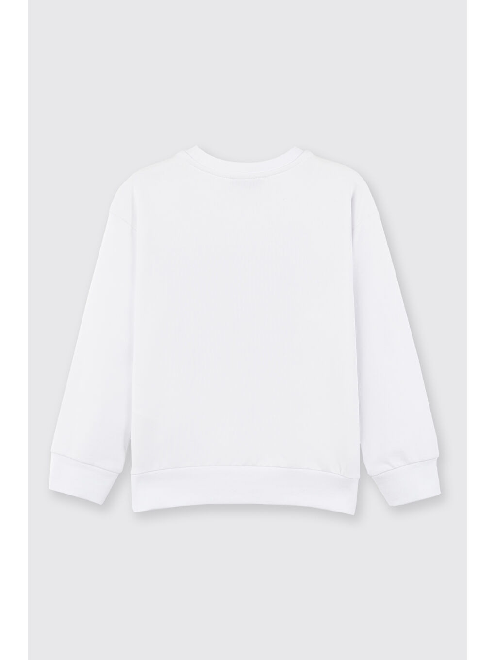 Beyaz Kız Çocuk Sweatshirt Siyah-3