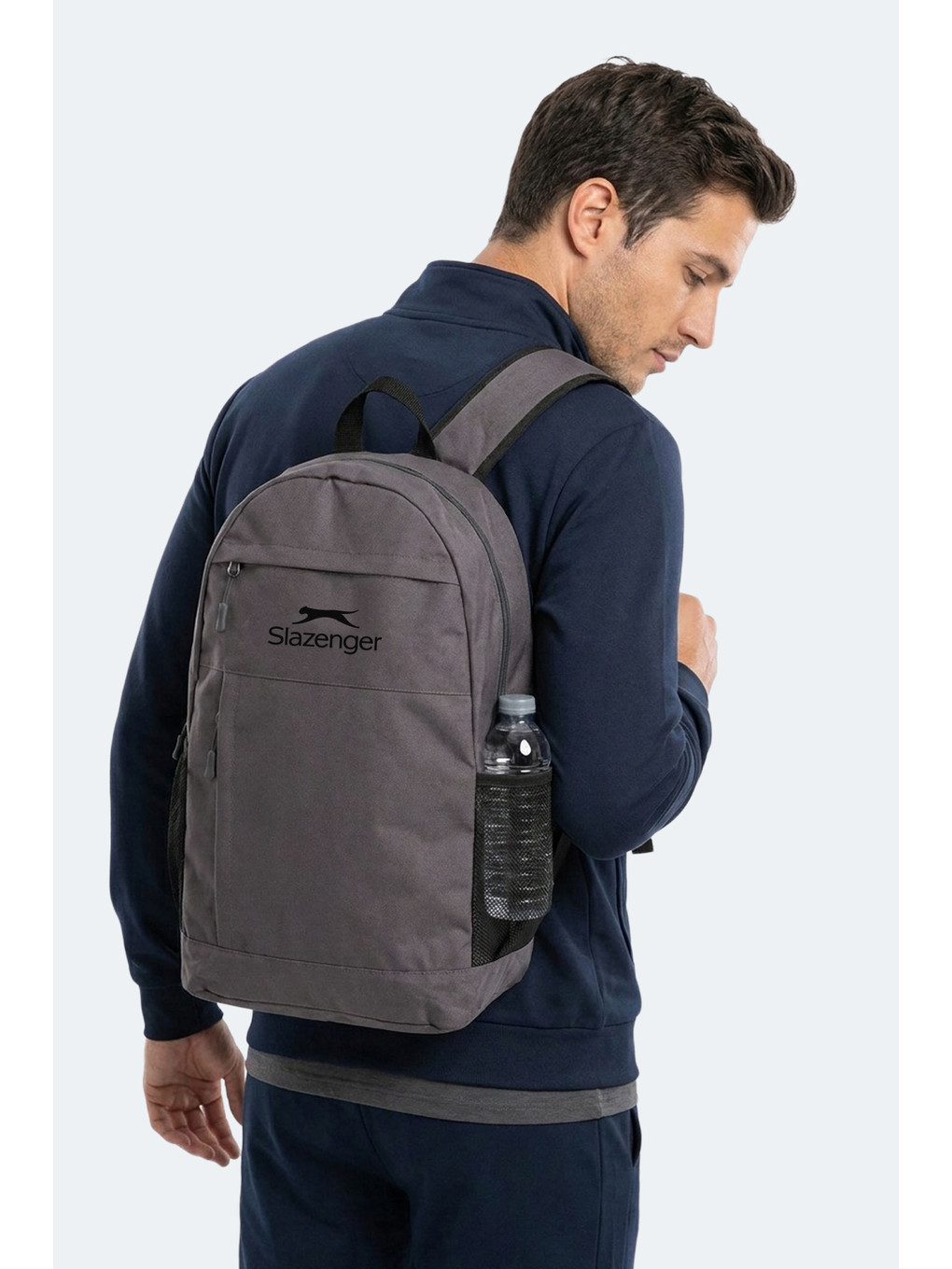 Favento Unisex Koyu Gri Omuz Çantası-1