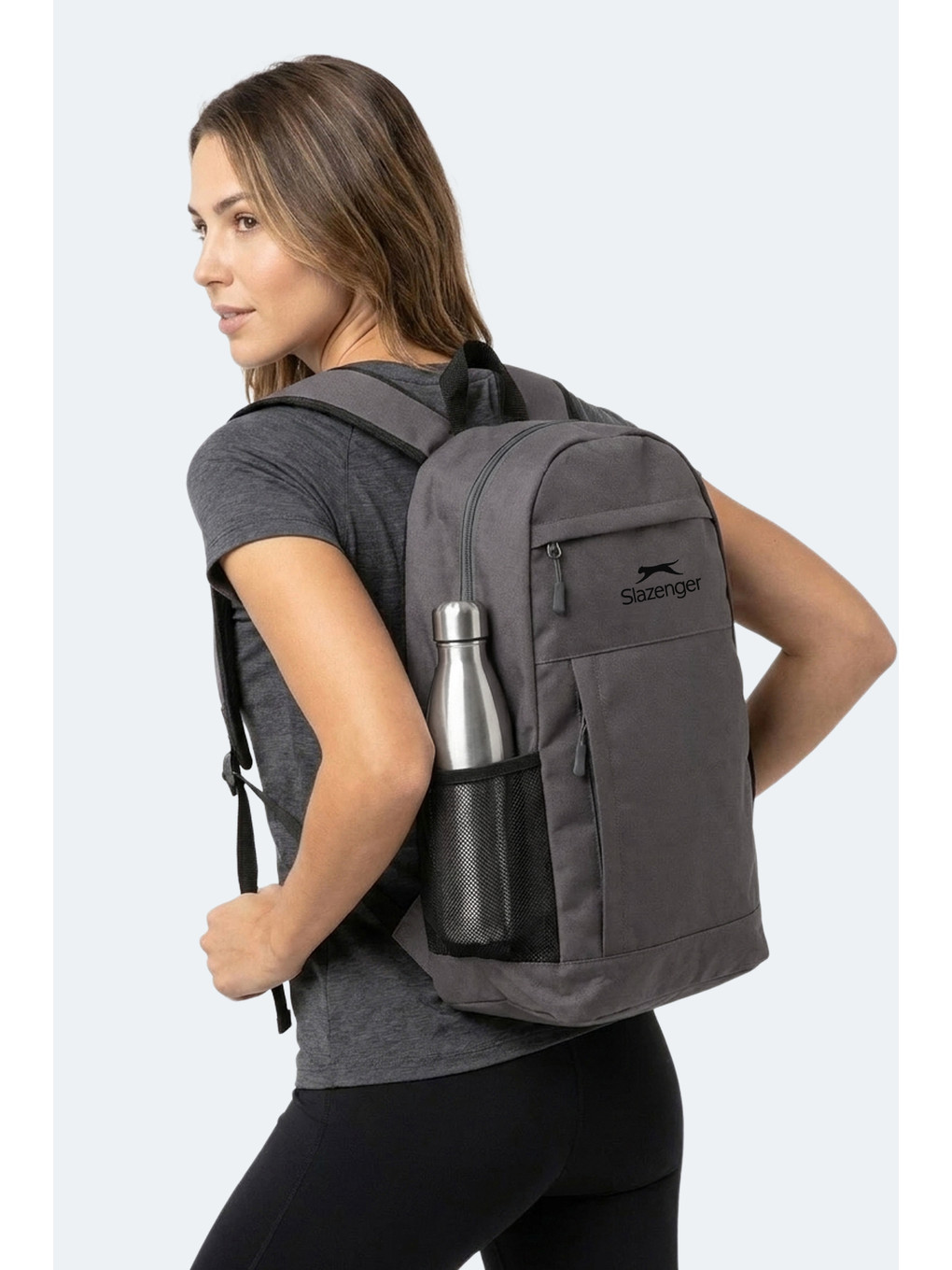 Favento Unisex Koyu Gri Omuz Çantası-2