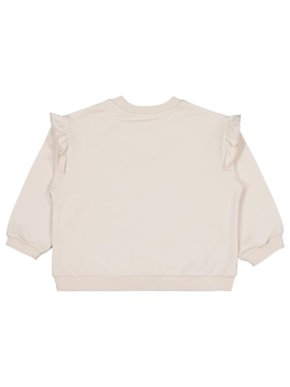 Bej Girls Lale Baskılı 2-5 Yaş Sweatshirt