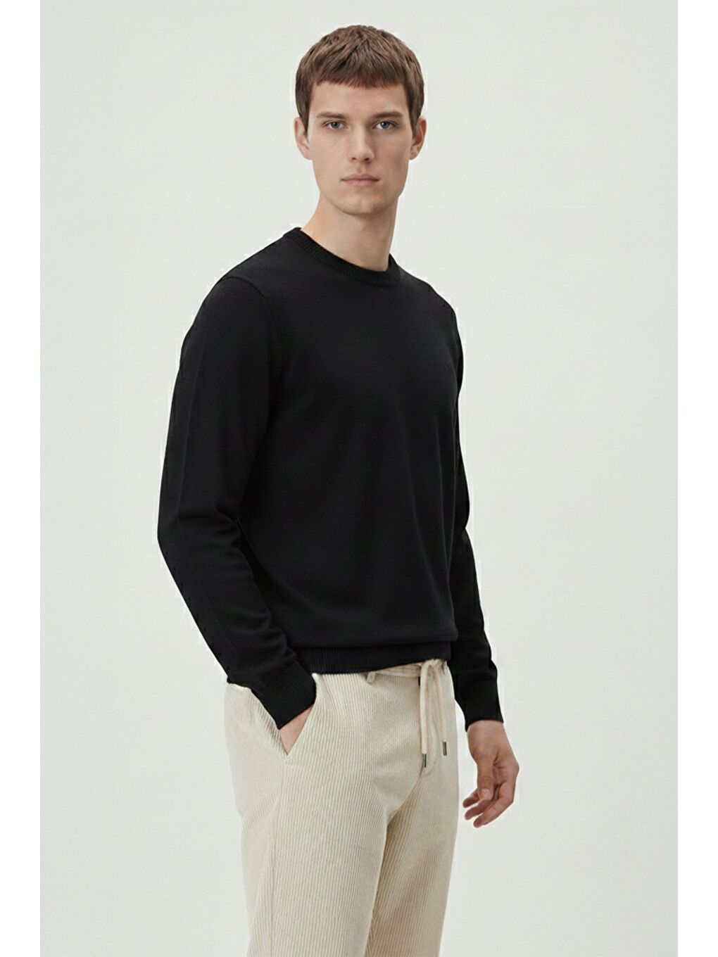 Siyah Sifir Yaka Trİko-2