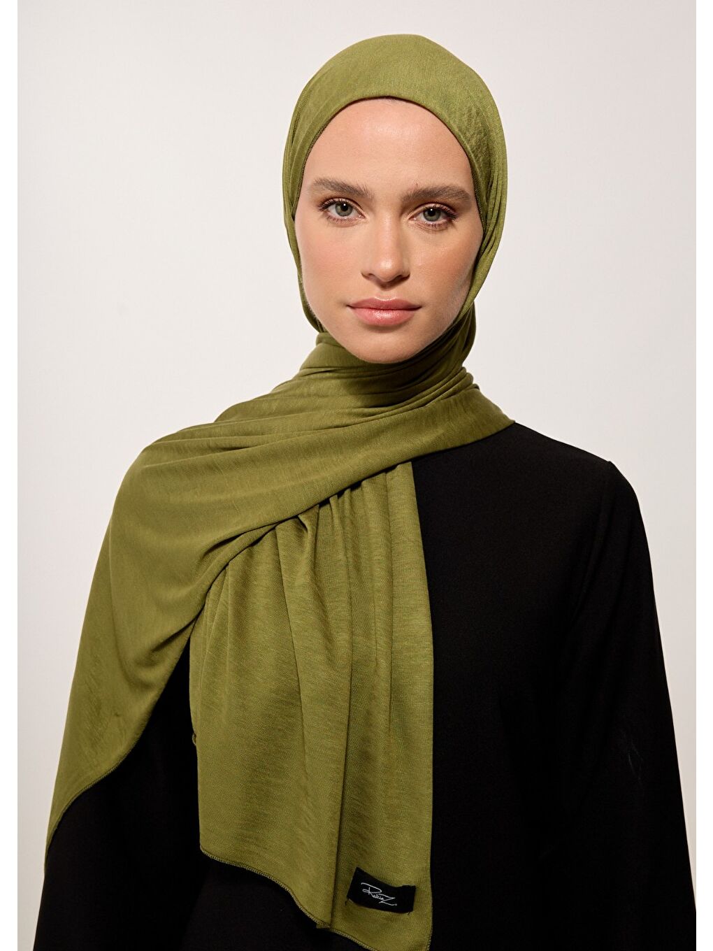 Tesettür Şal - Haki Penye Penye