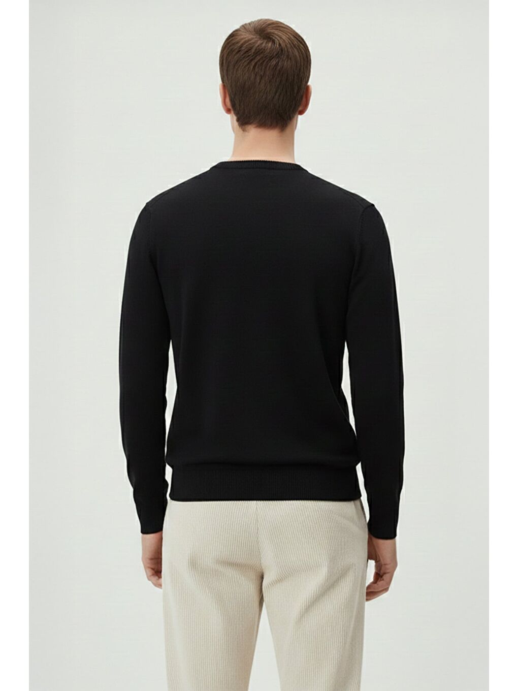 Siyah Sifir Yaka Trİko-3