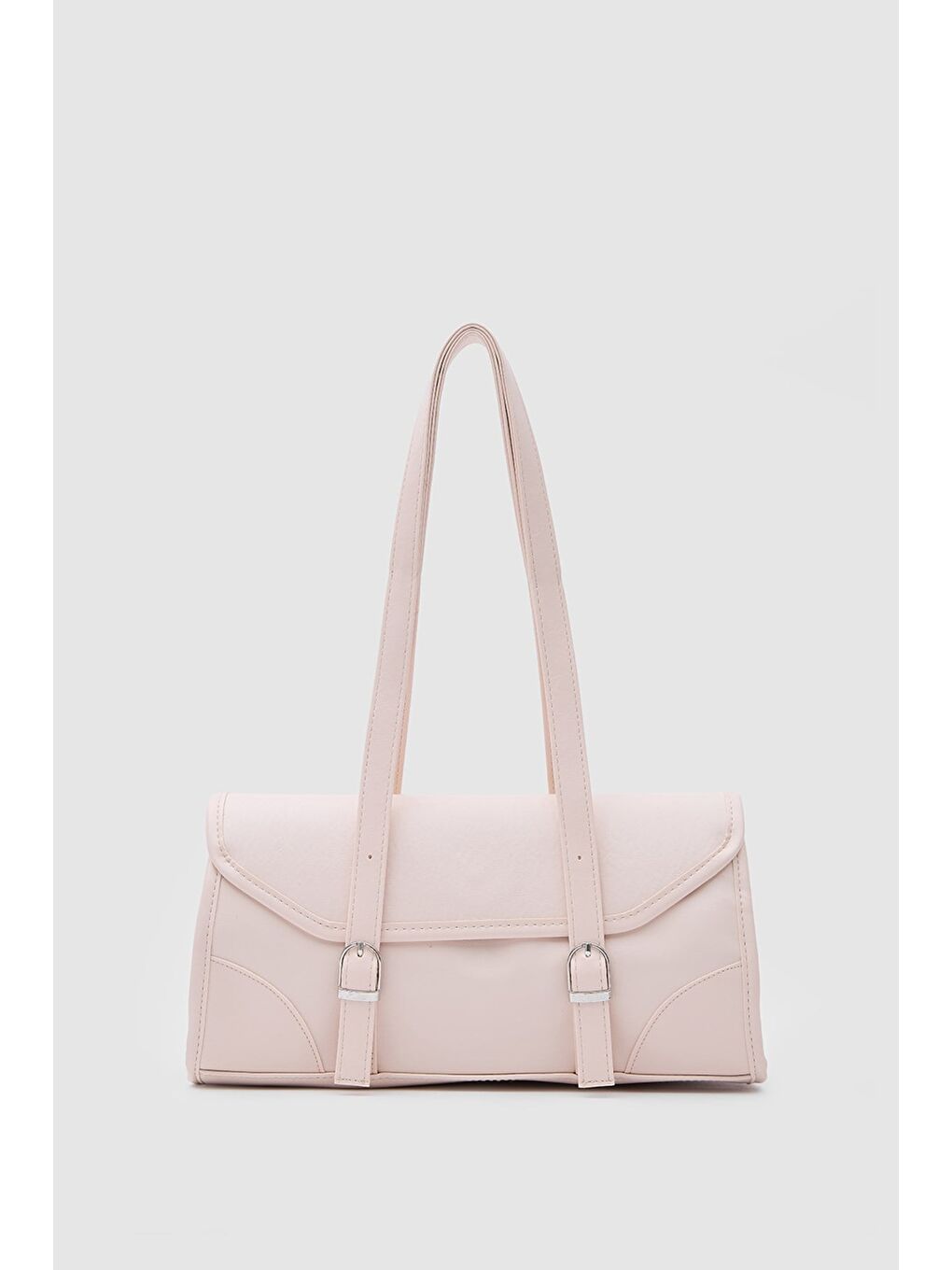 Lue Vintage Baget Çanta Pudra Pembe