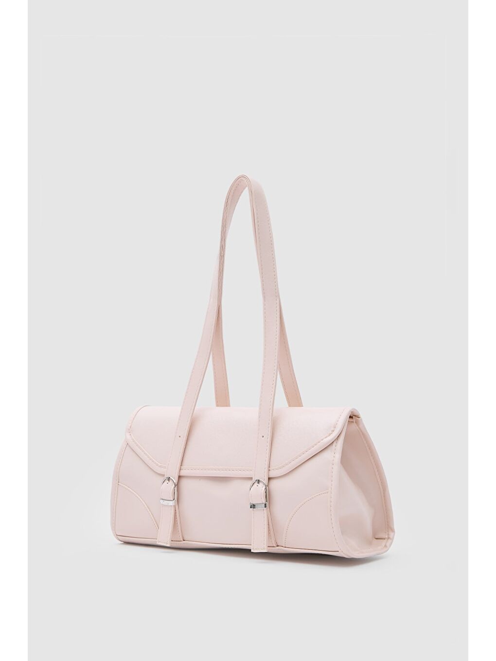 Lue Vintage Baget Çanta Pudra Pembe-1