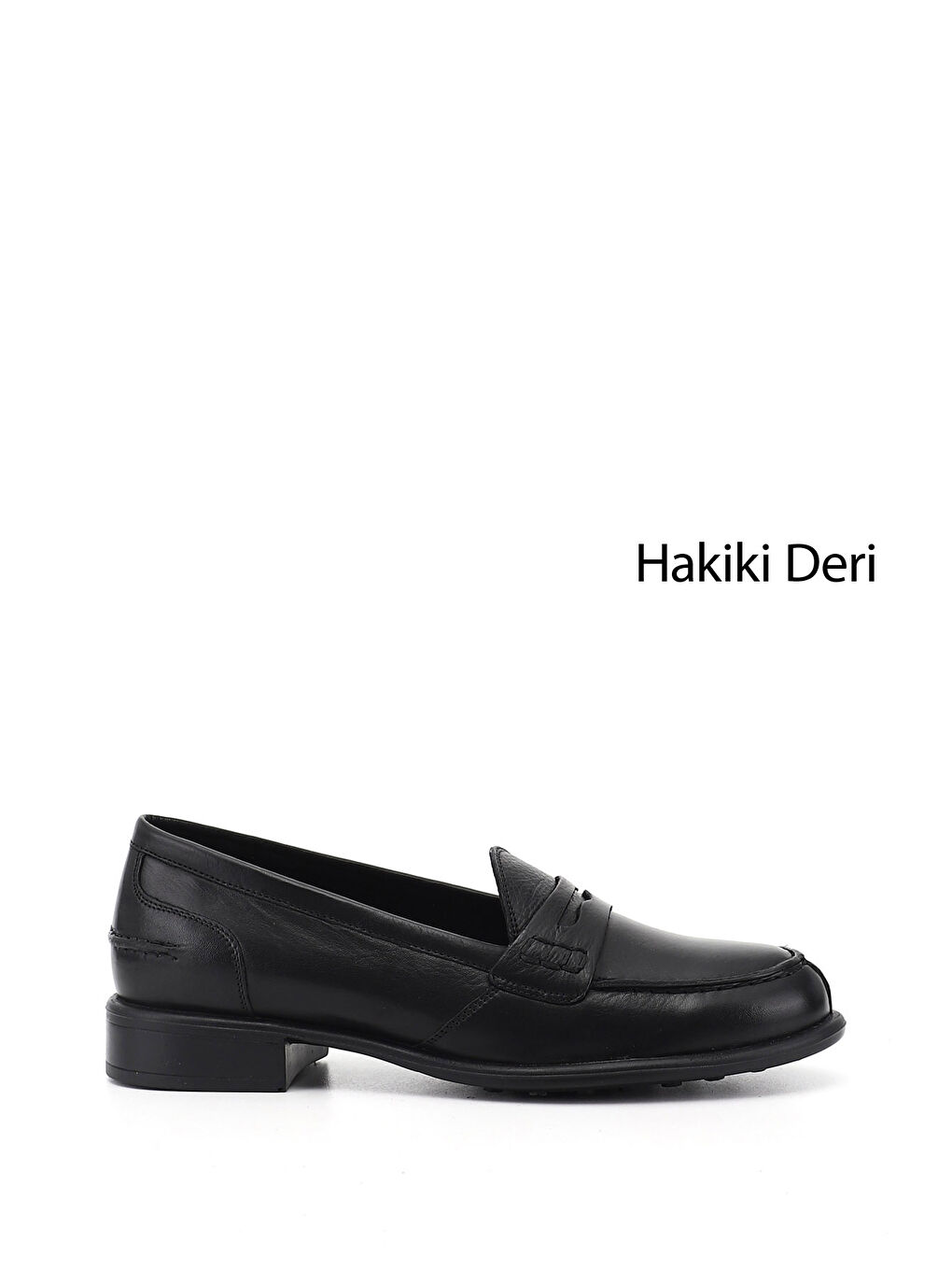 Siyah Kadın SİYAH Hakiki Deri Loafer Ayakkabı