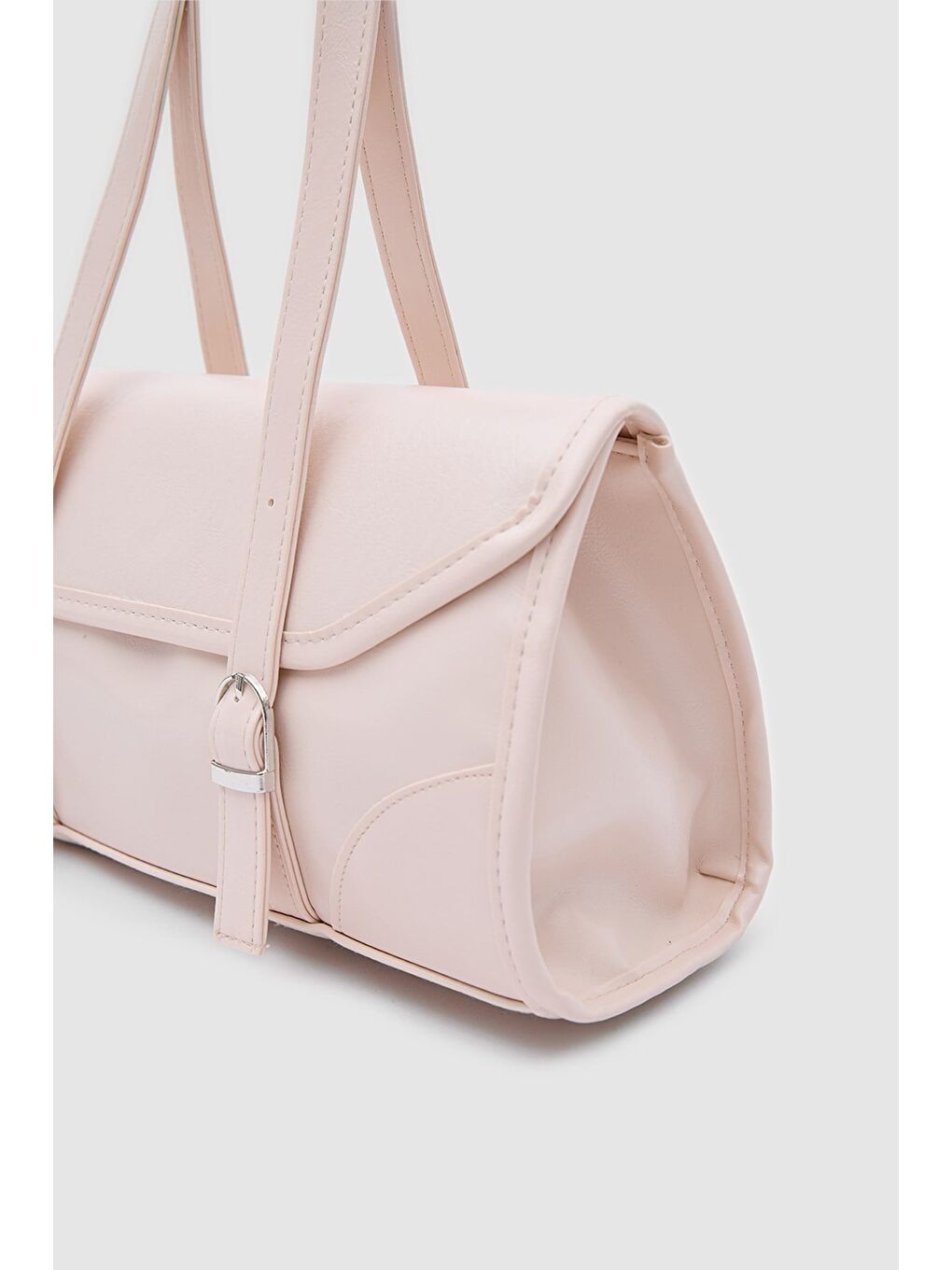 Lue Vintage Baget Çanta Pudra Pembe-3