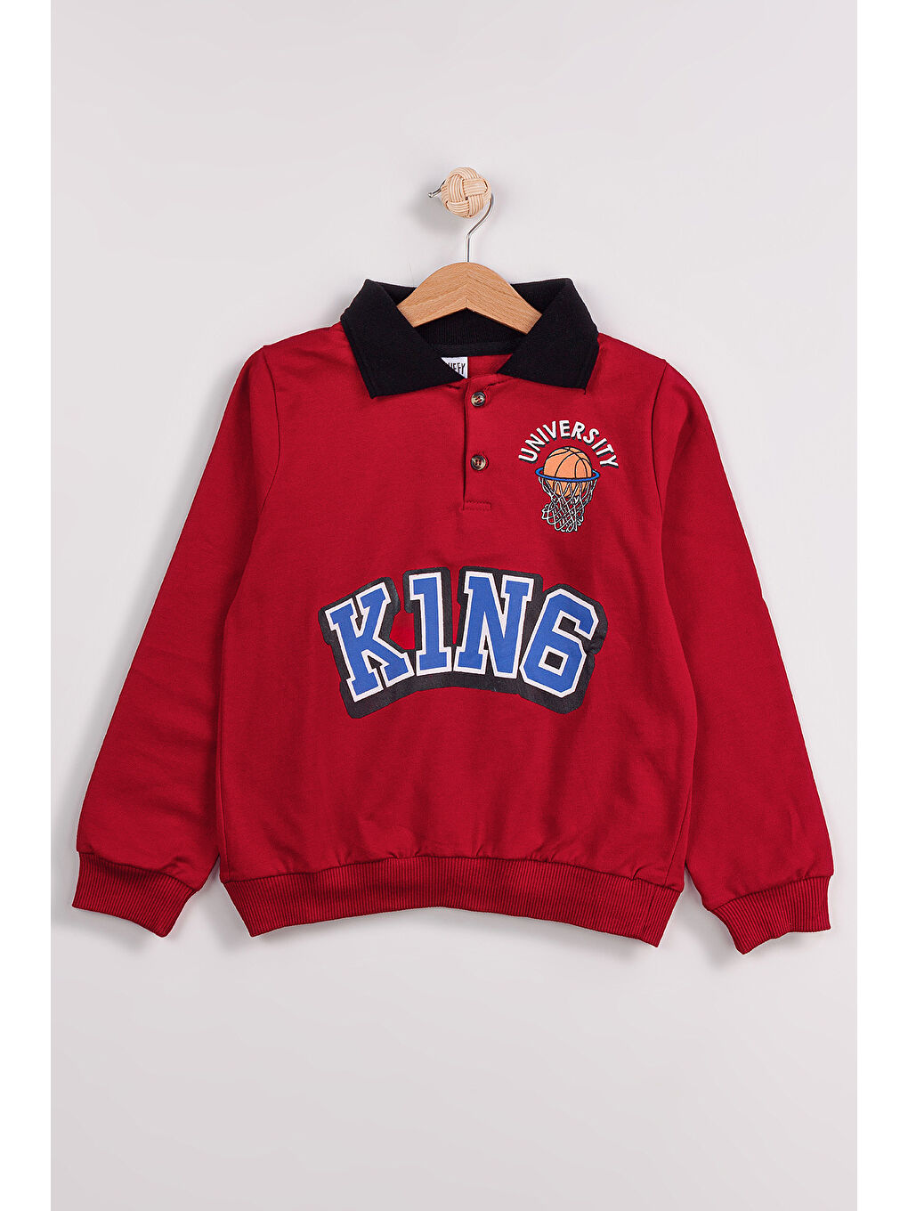 Siyah Erkek Çocuk 2'li Paket Basic Sweatshirt-2