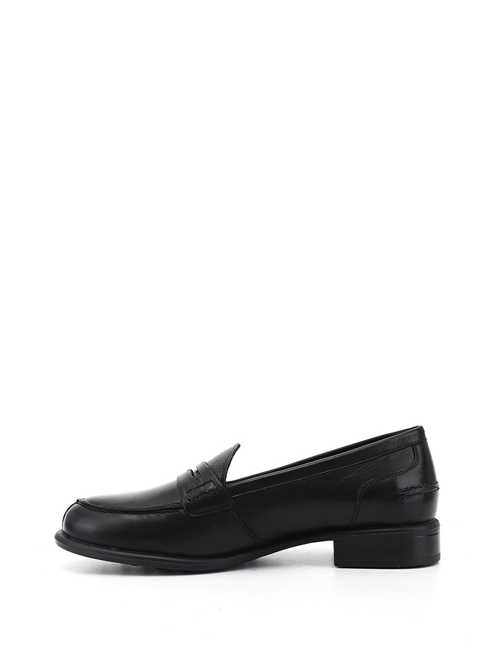 Siyah Kadın SİYAH Hakiki Deri Loafer Ayakkabı-2