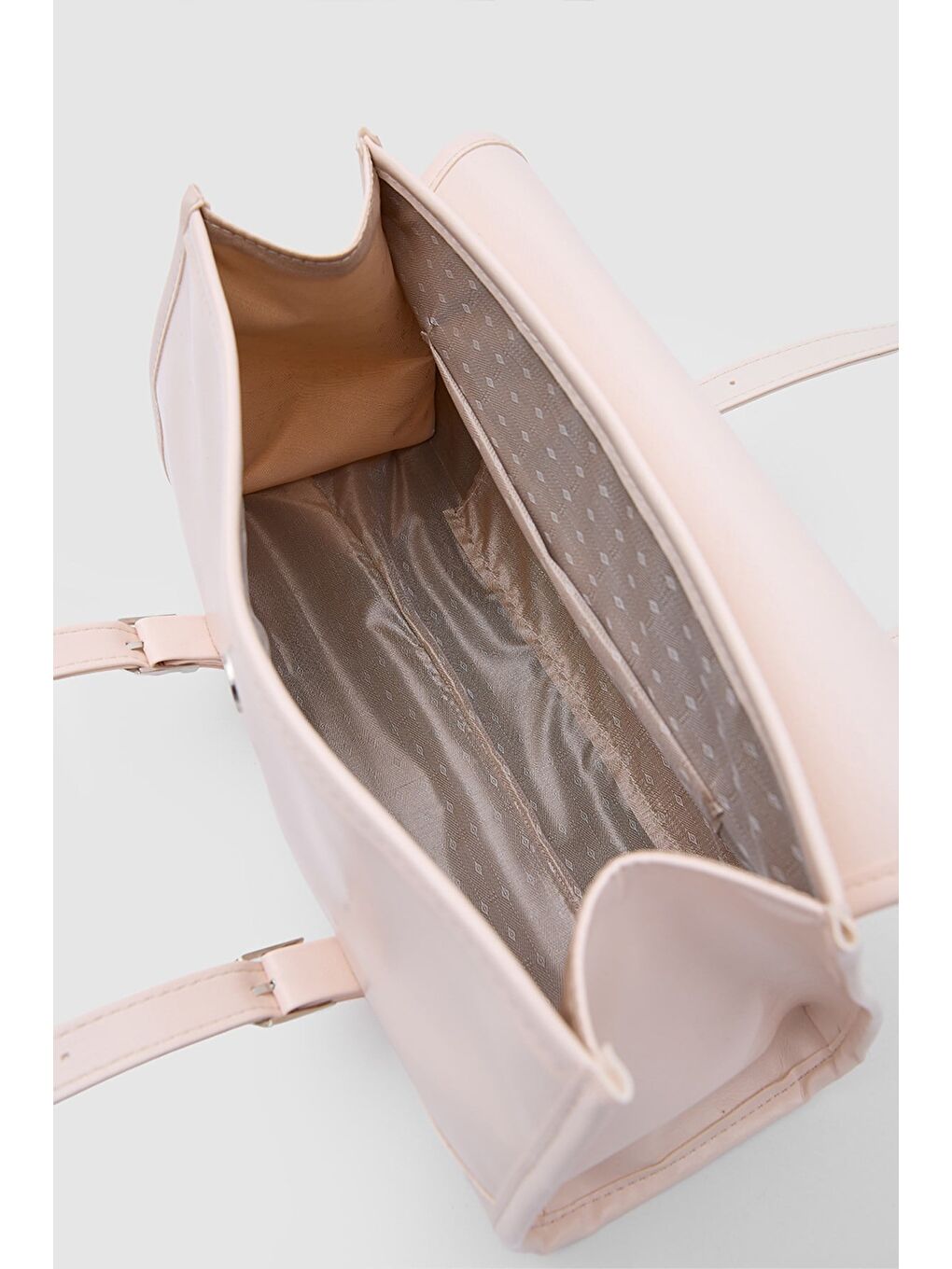 Lue Vintage Baget Çanta Pudra Pembe-5