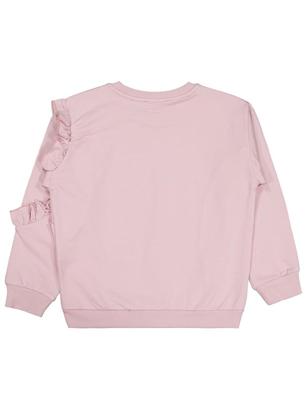 Pembe Girls Fırfırlı 6-9 Yaş Sweatshirt