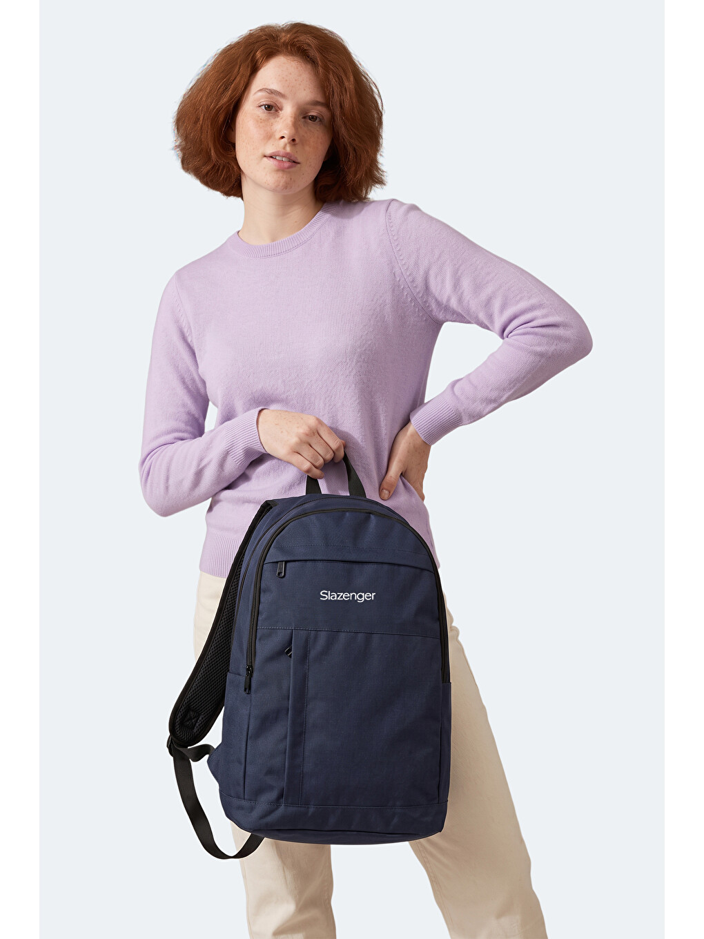 Leroy Unisex Lacivert Sırt Çantası-5