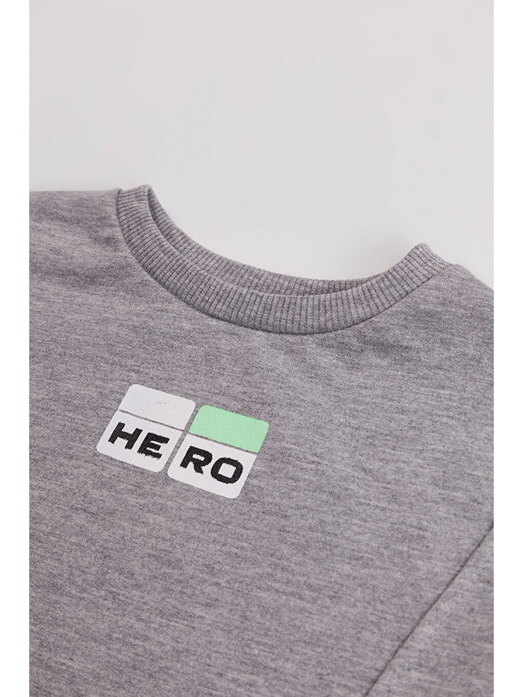 Gri Erkek Çocuk 2'li Paket Basic Sweatshirt-4