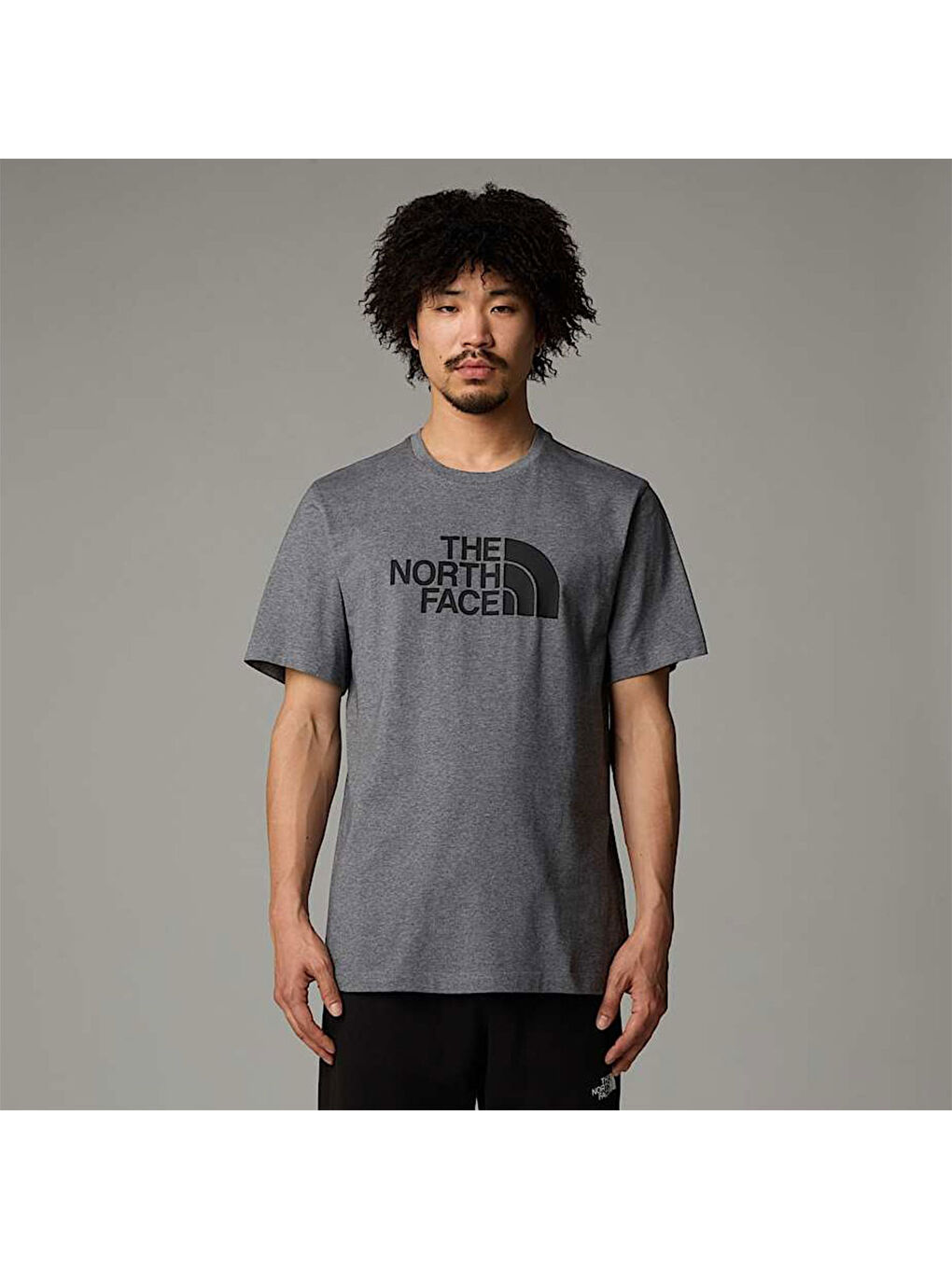 Easy Erkek Gri Yuvarlak Yaka Tişört