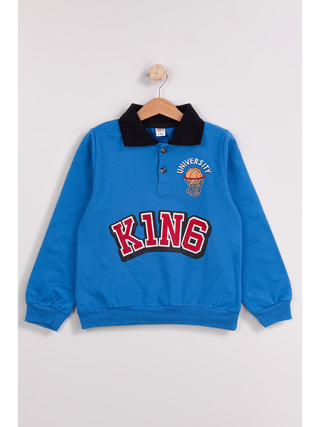 Gri Erkek Çocuk 2'li Paket Basic Sweatshirt-5