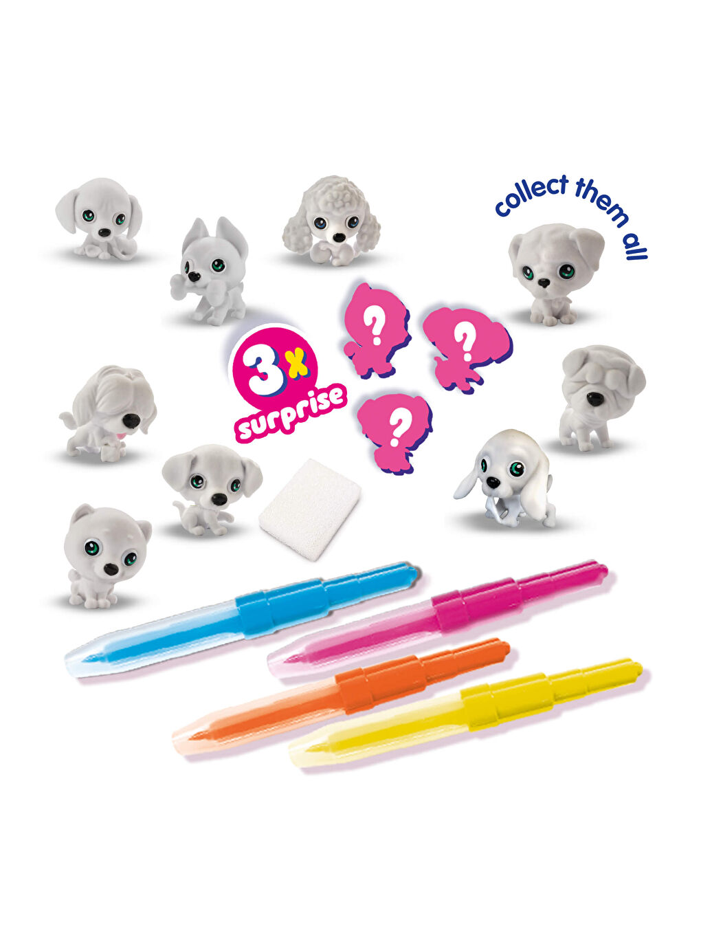 Boya Üfleme Kalemi - 3 x Kuçu Kuçu Sürprizi-1