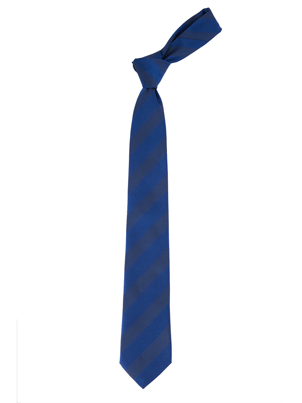 Lacivert Desenli Klasik Cep Mendilli Erkek Kravat-3