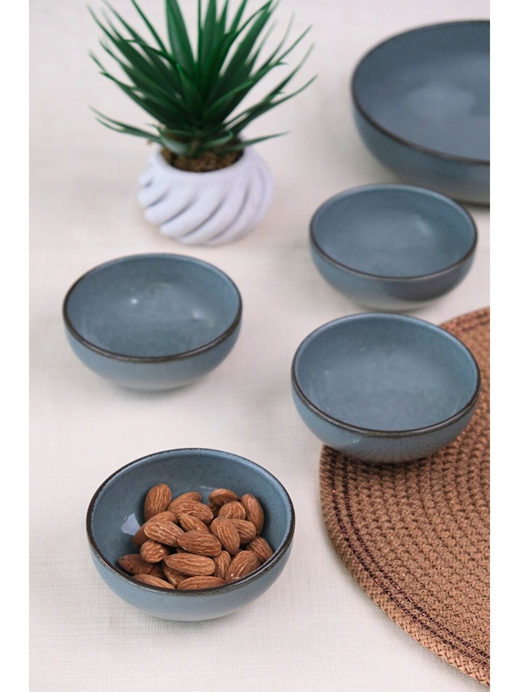 Kütahya Porselen Moderna Kase Mavi 4 Parça 10cm MUL10KSS4730P01-1