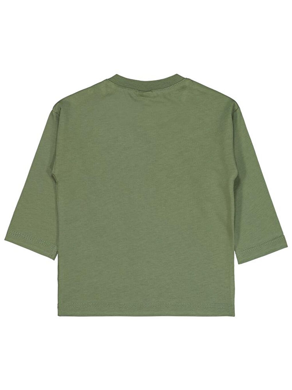 Baby Basic 6-18 Ay Sweatshirt - Haki 18-24 Ay-1