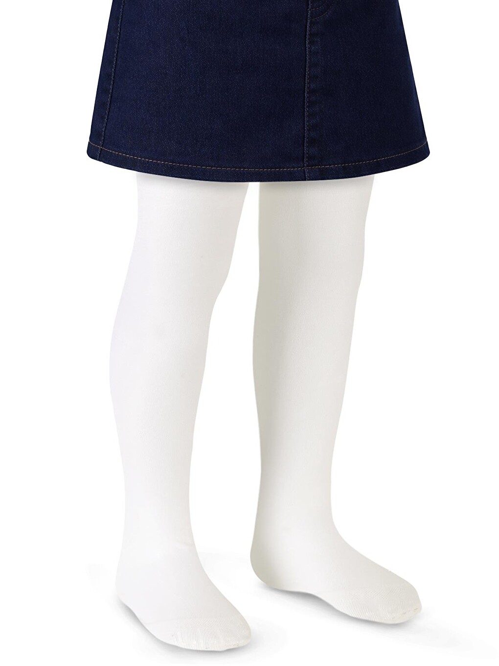 Girls Fit30 2-12 Yaş Külotlu Çorap - Ekru