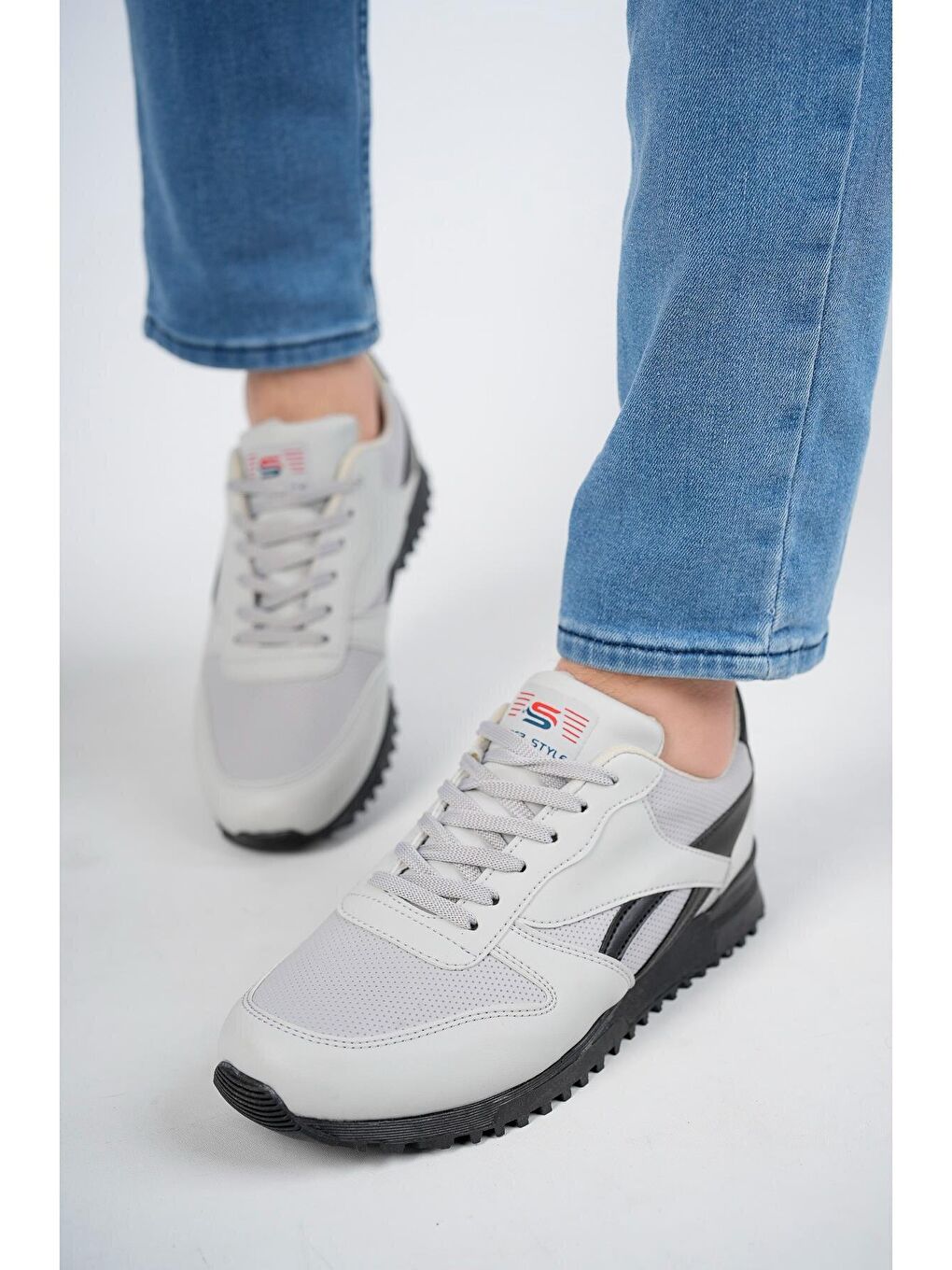 Gri Blake Unisex Ortopedik Günlük  Yürüyüş Koşu Sneaker Spor Ayakkabı-3