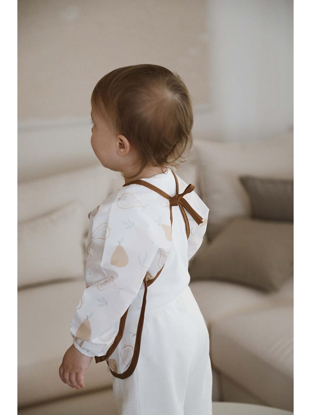 Tavşan Uzun Kollu Sıvı Geçirmez Aktivite Önlük (6-36 Ay)-2