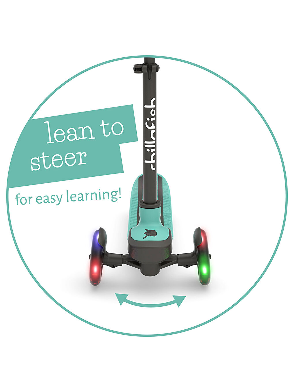 Scotti Glow 3 Tekerlekli Işıklı Scooter - Mint (04)-4