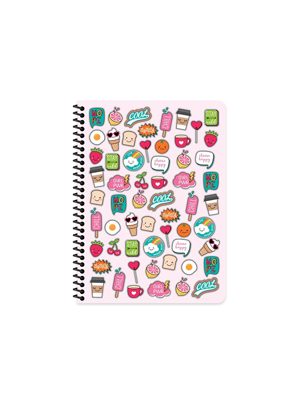 Keskin Color 16.5x22.5 Çizgili Defter Sweet Fun - Pembe