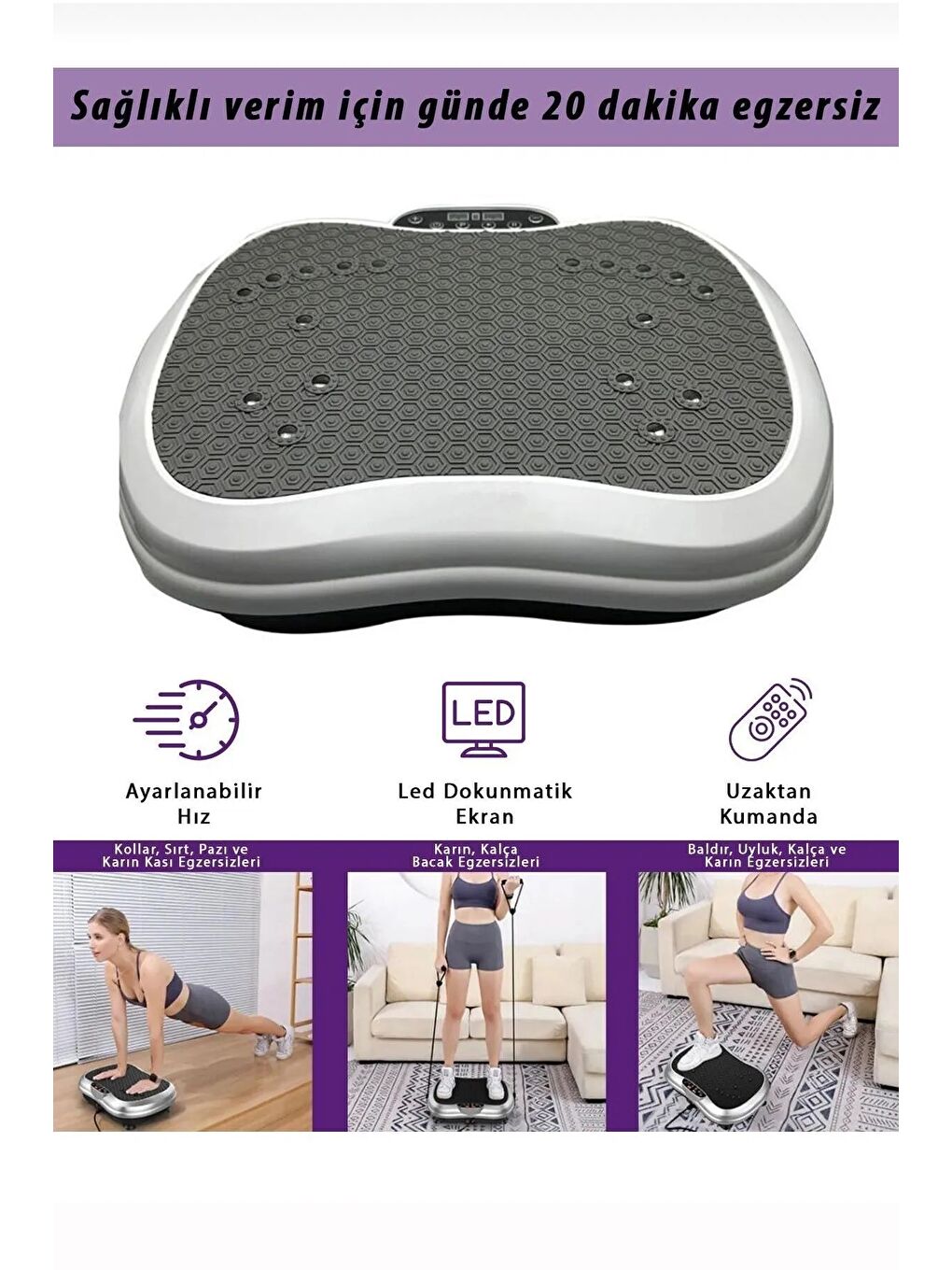 Karışık Yüksek Titreşimli Programlı Egzersiz Aleti ve Kondisyon Aleti-2