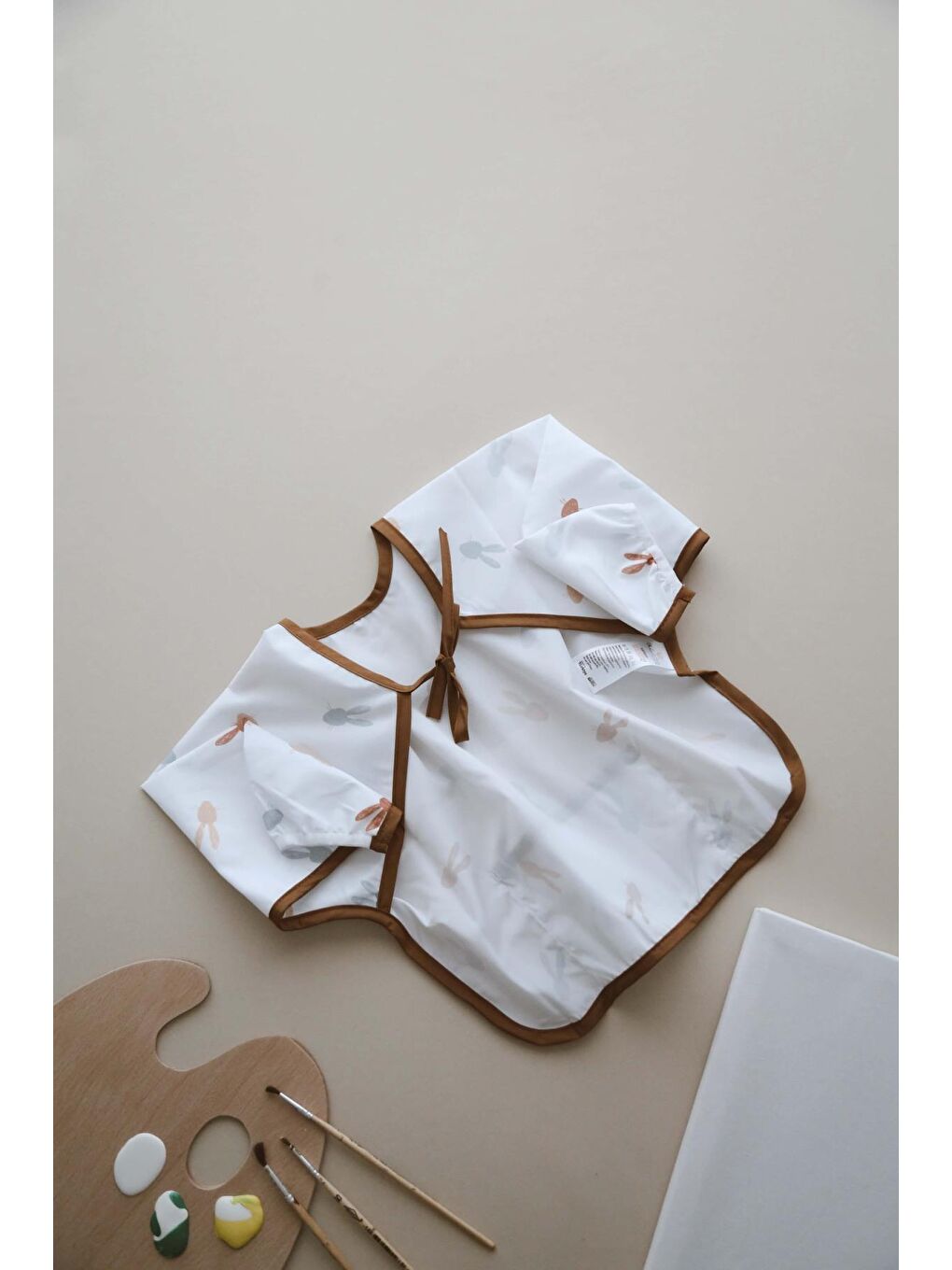 Tavşan Uzun Kollu Sıvı Geçirmez Aktivite Önlük (6-36 Ay)-7