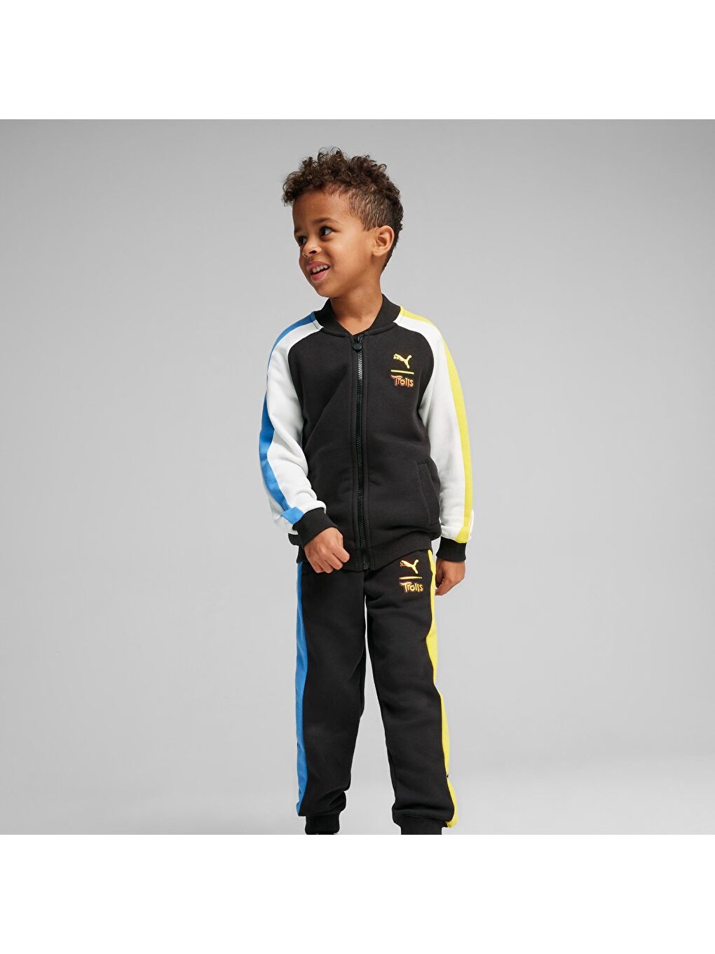 X Trolls T7 Erkek Çocuk Siyah Yuvarlak Yaka Ceket-3