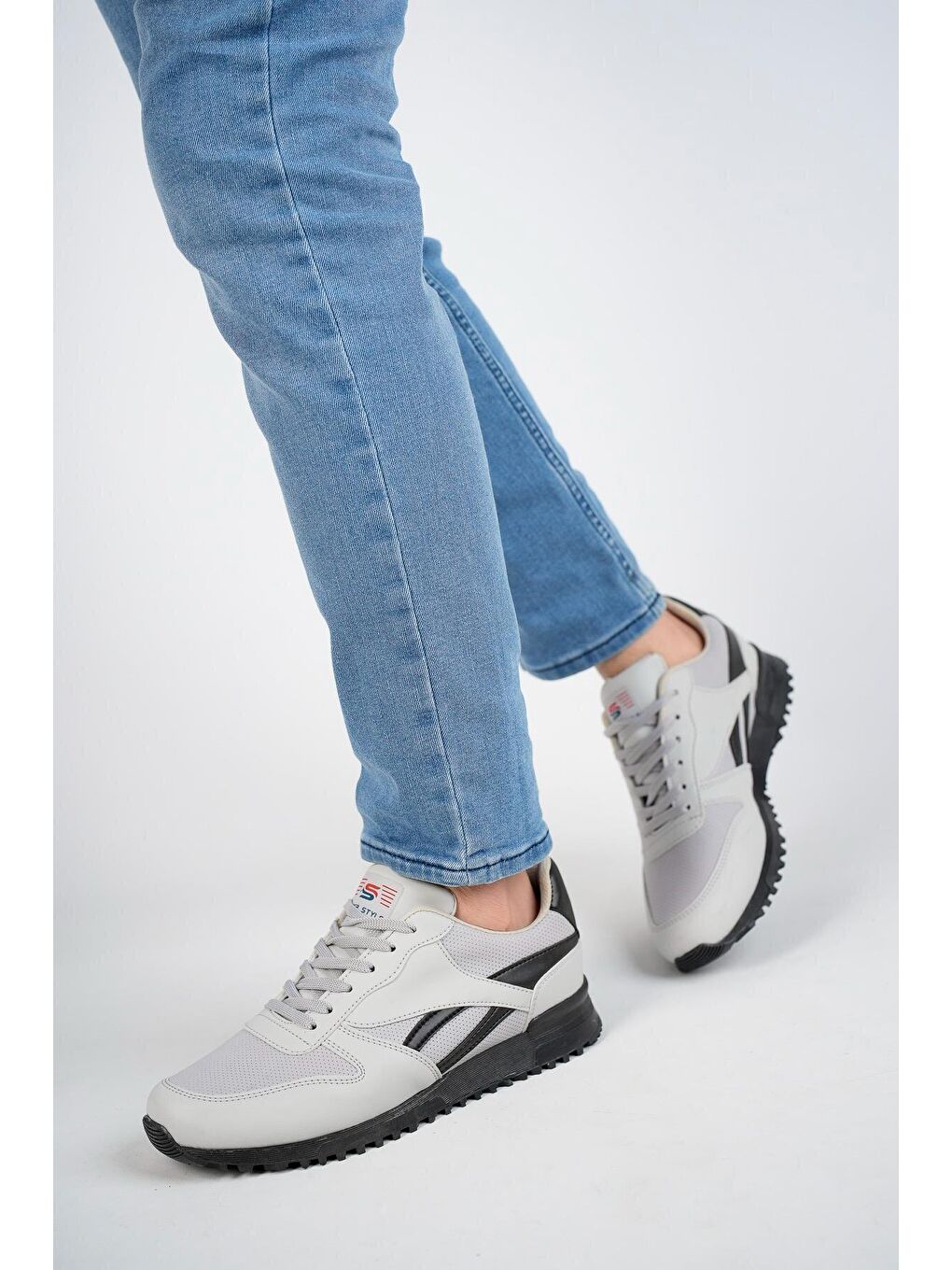 Gri Blake Unisex Ortopedik Günlük  Yürüyüş Koşu Sneaker Spor Ayakkabı-4