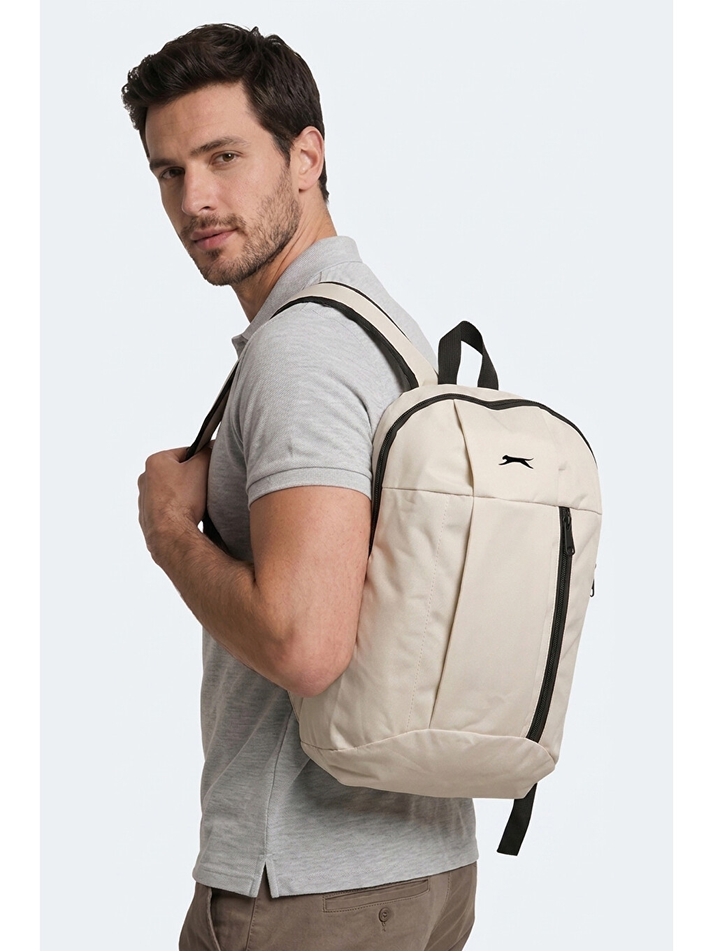 Gaver I Unisex Bej Sırt Çantası-1