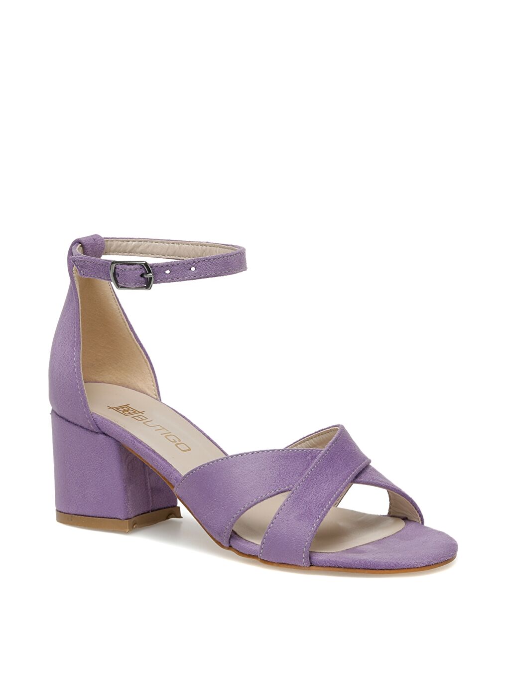 Mor TREY 3FX Lila Kadın Topuklu Sandalet-1