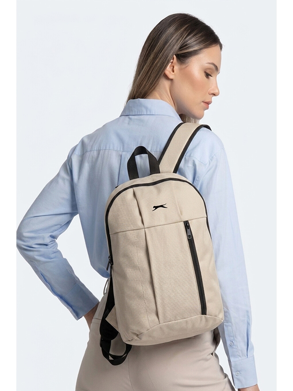 Gaver I Unisex Bej Sırt Çantası-2