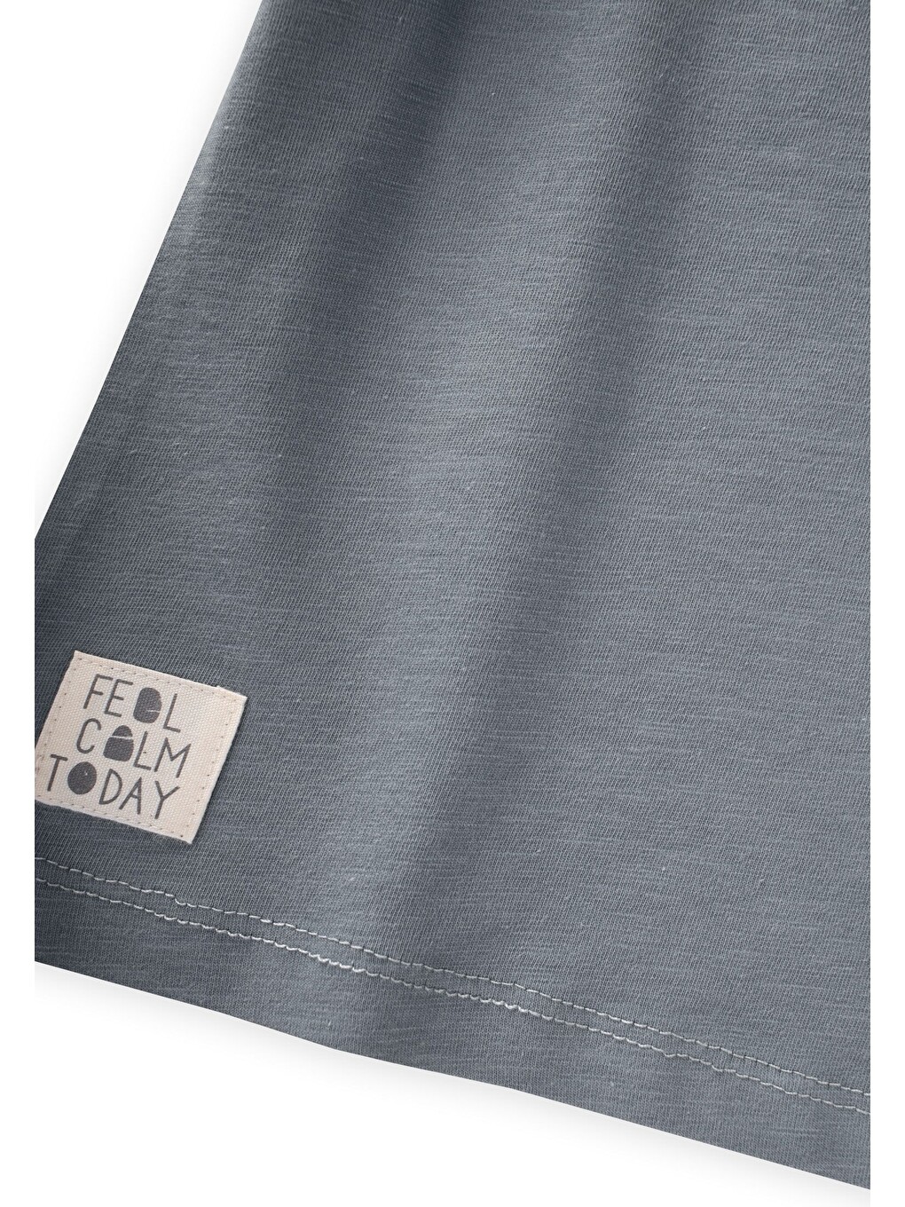 Müslin Şalvarlı T-Shirt Takım 2-10 Yaş Gri-2