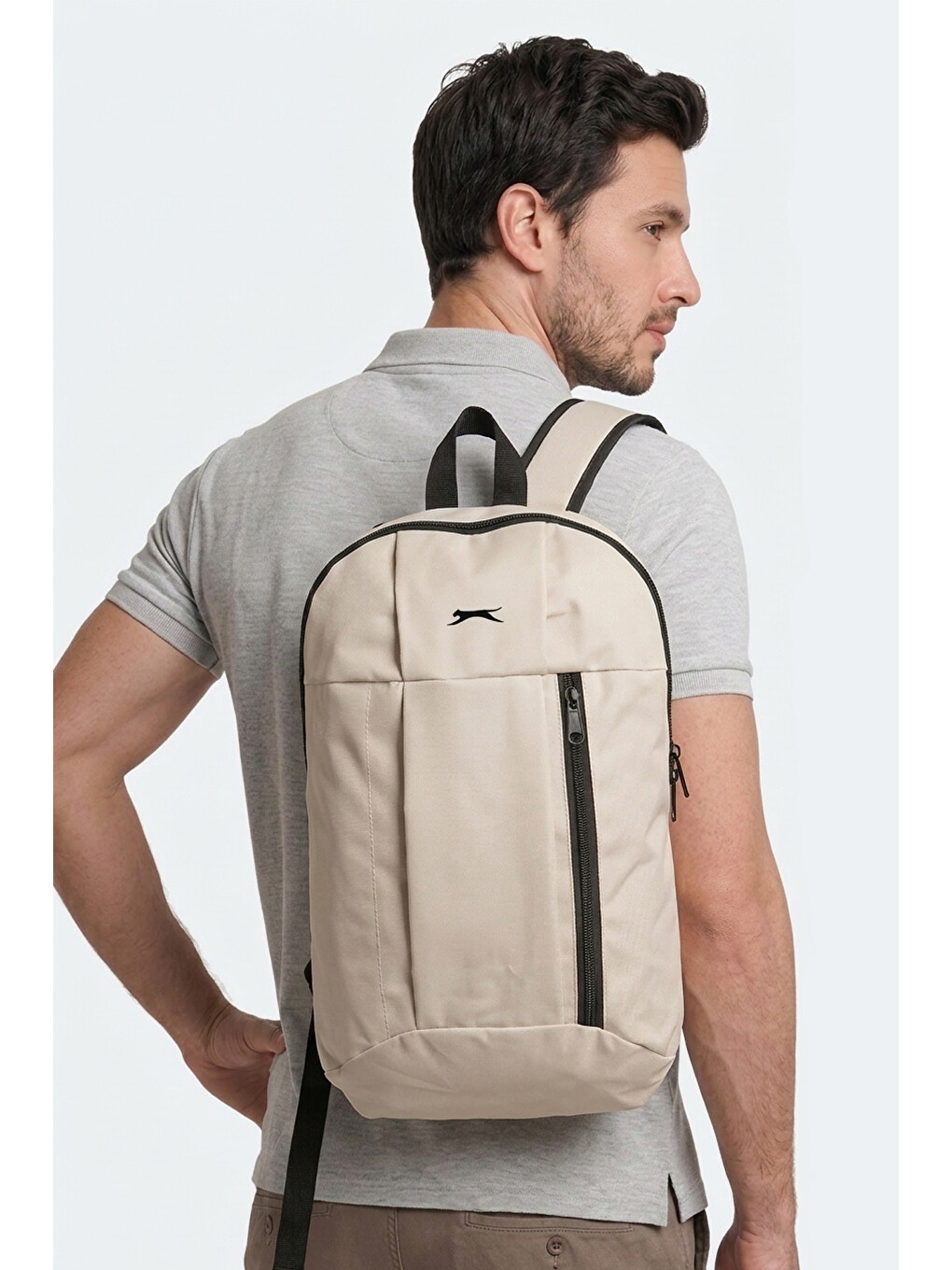 Gaver I Unisex Bej Sırt Çantası-5