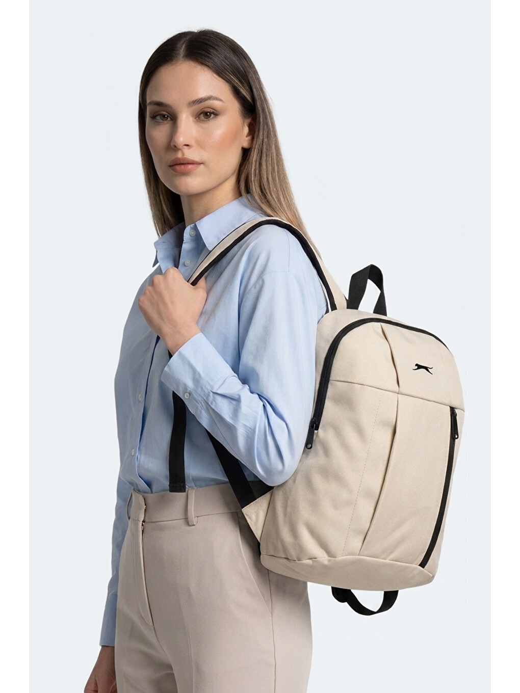 Gaver I Unisex Bej Sırt Çantası-6