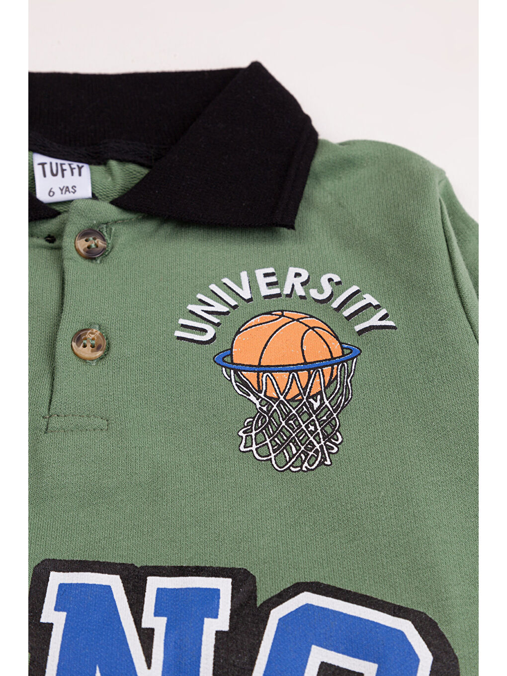 Yeşil Erkek Çocuk 2'li Paket Basic Sweatshirt-6