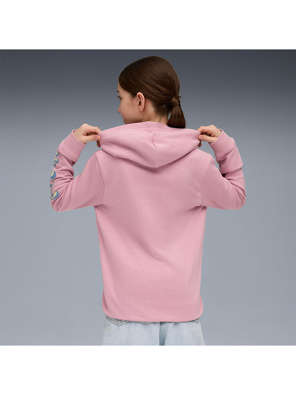 Tweenerverse Çocuk Pembe Kapüşonlu Sweatshirt-1