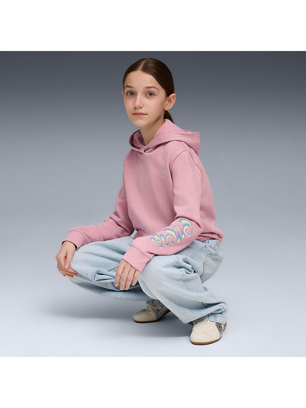 Tweenerverse Çocuk Pembe Kapüşonlu Sweatshirt-2