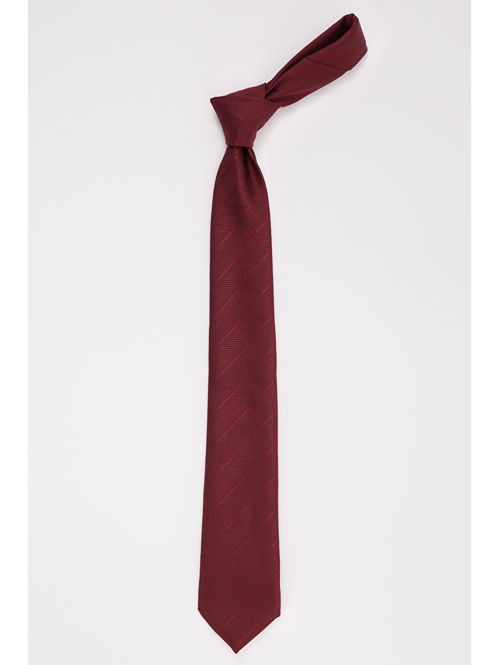 Bordo Desenli Klasik Cep Mendilli Erkek Kravat-3