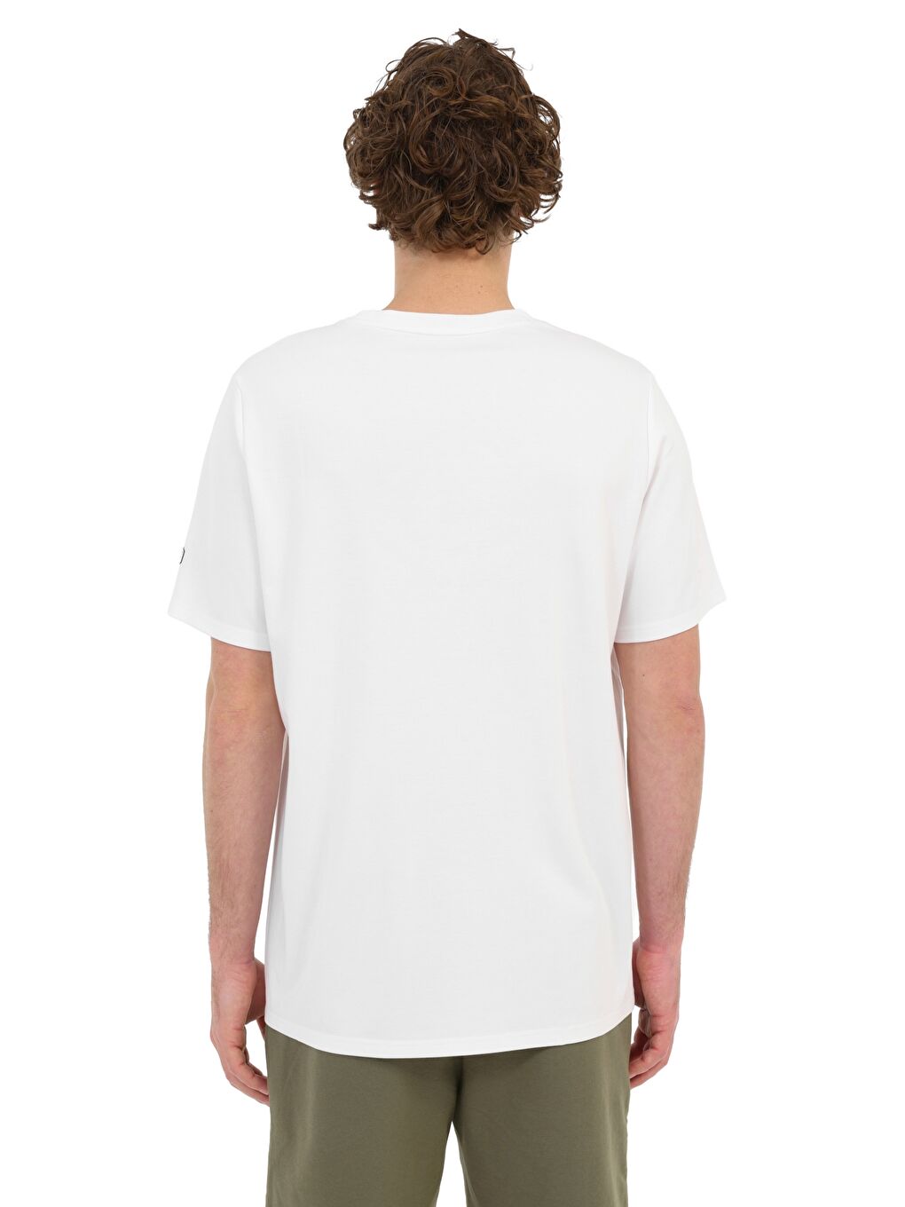Beyaz Erkek Kısa Kol T-Shirt-1