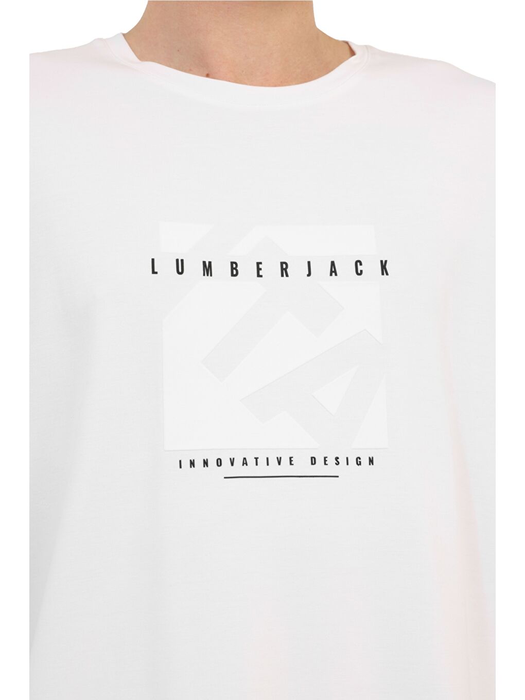 Beyaz Erkek Kısa Kol T-Shirt-3