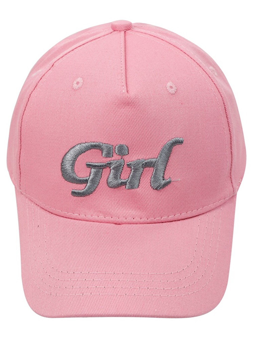 Girls Girl Yazı Desen 10-13 Yaş Kep Şapka - Pembe